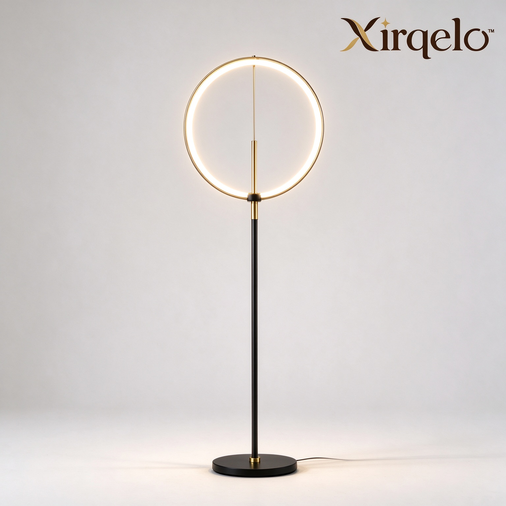 𝑿𝒊𝒓𝒒𝒆𝒍𝒐™ Modern LED Halo Ring Floor Lamp