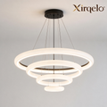 𝑿𝒊𝒓𝒒𝒆𝒍𝒐™ Four-Ring Cascading LED Pendant Light