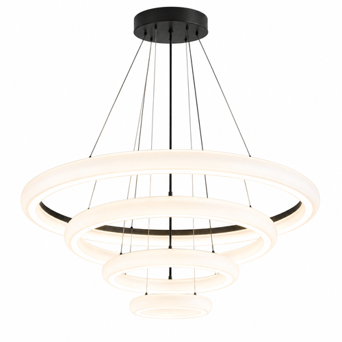𝑿𝒊𝒓𝒒𝒆𝒍𝒐™ Four-Ring Cascading LED Pendant Light