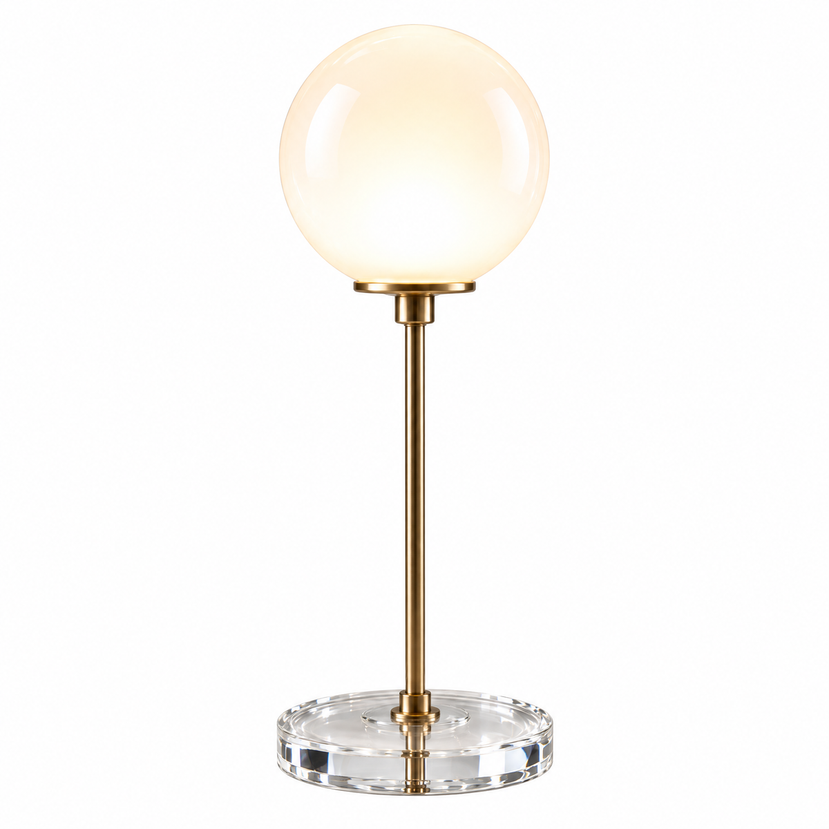 𝑿𝒊𝒓𝒒𝒆𝒍𝒐™ Frosted Globe Table Lamp with Clear Base